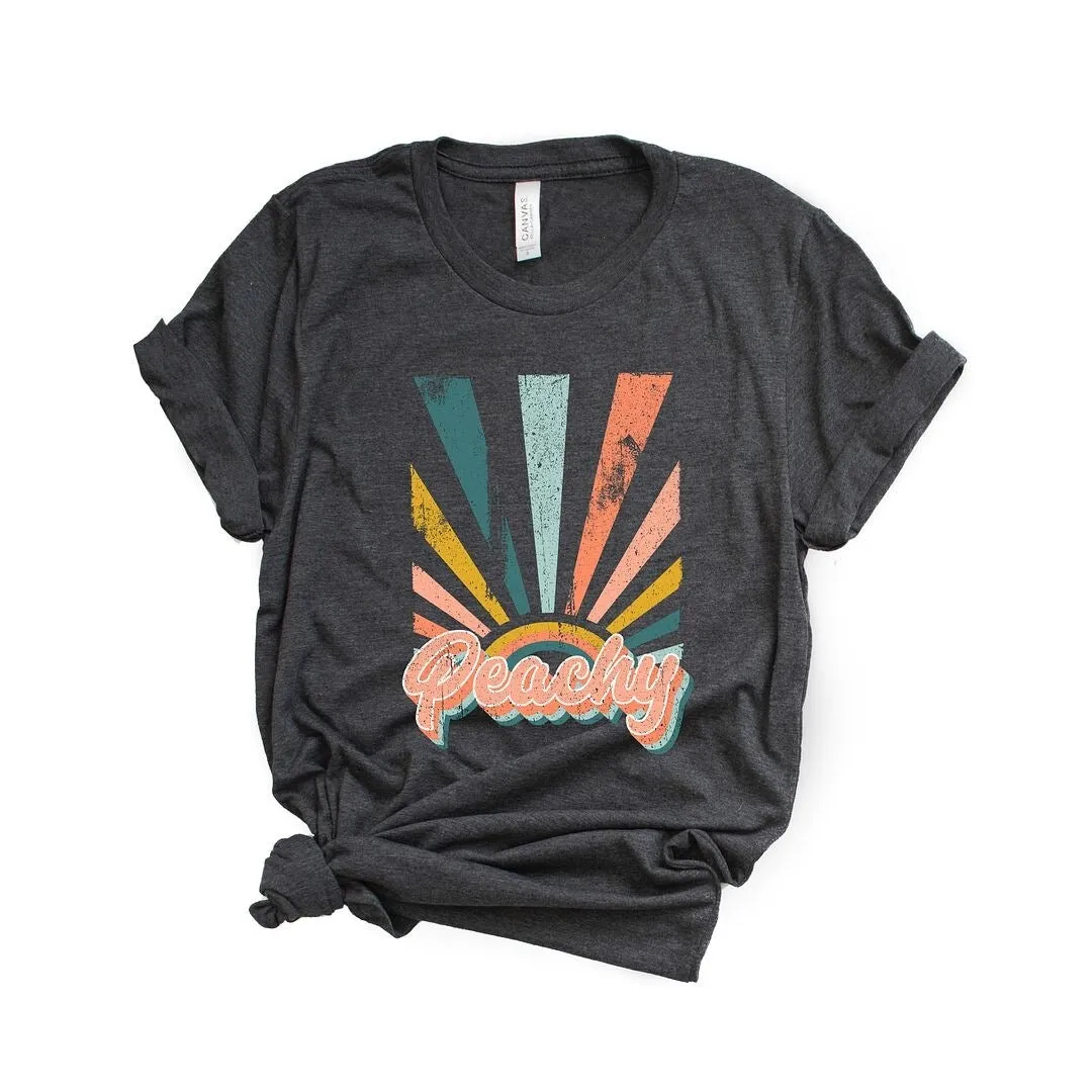 Retro Peachy Short Sleeve Tee sold by Zulily product image thumbnail 2