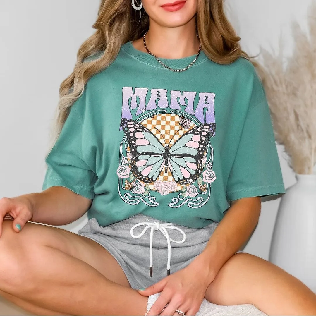 Mama Butterfly Garment Dyed Tee sold by Zulily product image thumbnail 2