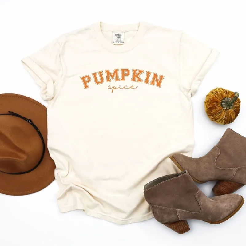 Curved Pumpkin Spice Garment Dyed Tee sold by Zulily
