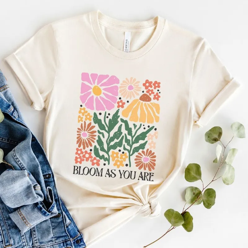 Boho Bloom As You Are Short Sleeve Tee sold by Zulily