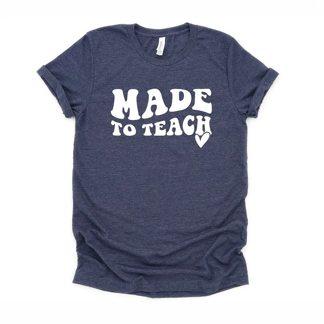 Made To Teach Wavy Heart Short Sleeve Tee sold by Zulily product image thumbnail 2
