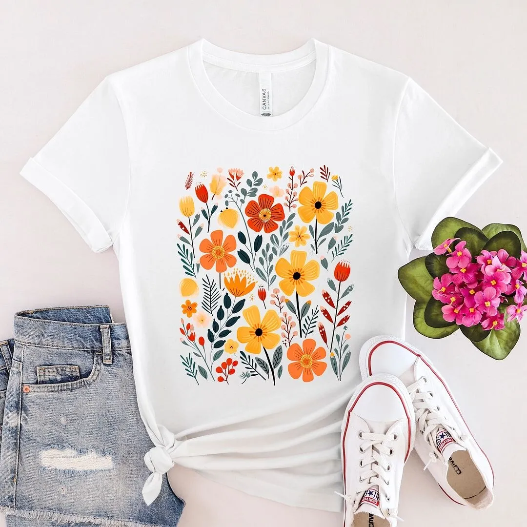 Nature Wildflowers Short Sleeve Tee sold by Zulily