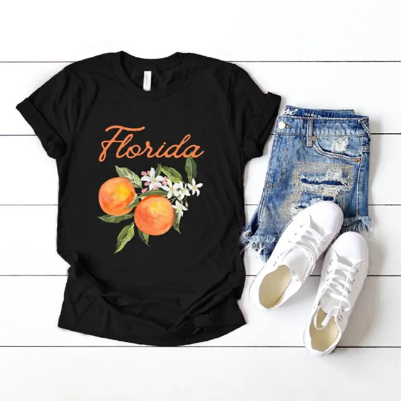 Florida Flower Colorful Short Sleeve Tee sold by Zulily