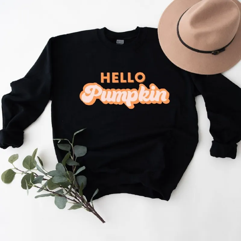 Retro Hello Pumpkin Graphic Sweatshirt sold by Zulily