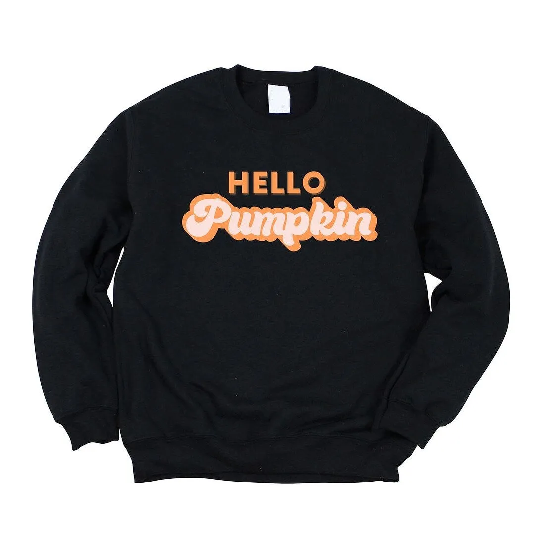 Retro Hello Pumpkin Graphic Sweatshirt sold by Zulily product image thumbnail 2