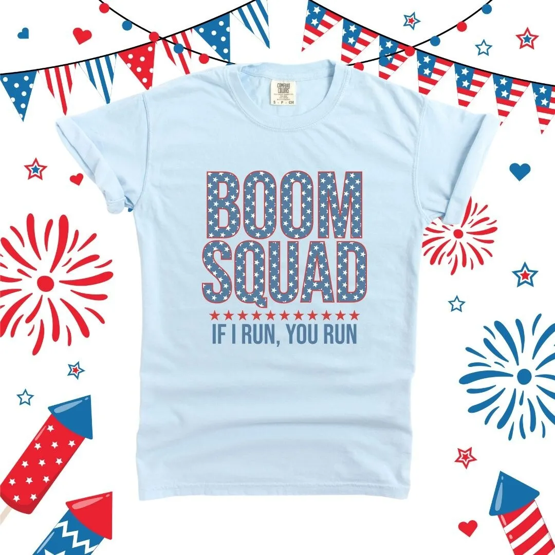 Boom Squad Varsity Stars Garment Dyed Tee sold by Zulily