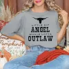 Little Bit Angel Horns Garment Dyed Tee sold by Zulily
