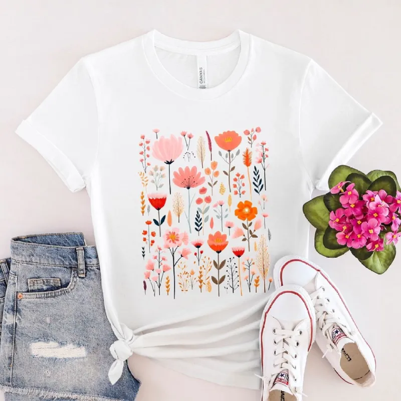 Pink Floral Short Sleeve Tee sold by Zulily