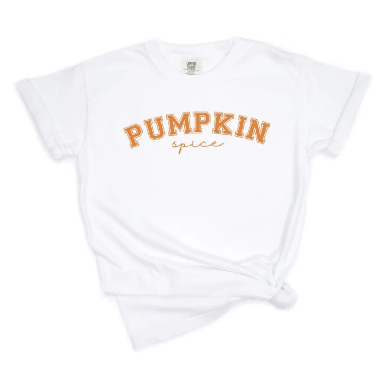 Curved Pumpkin Spice Garment Dyed Tee sold by Zulily