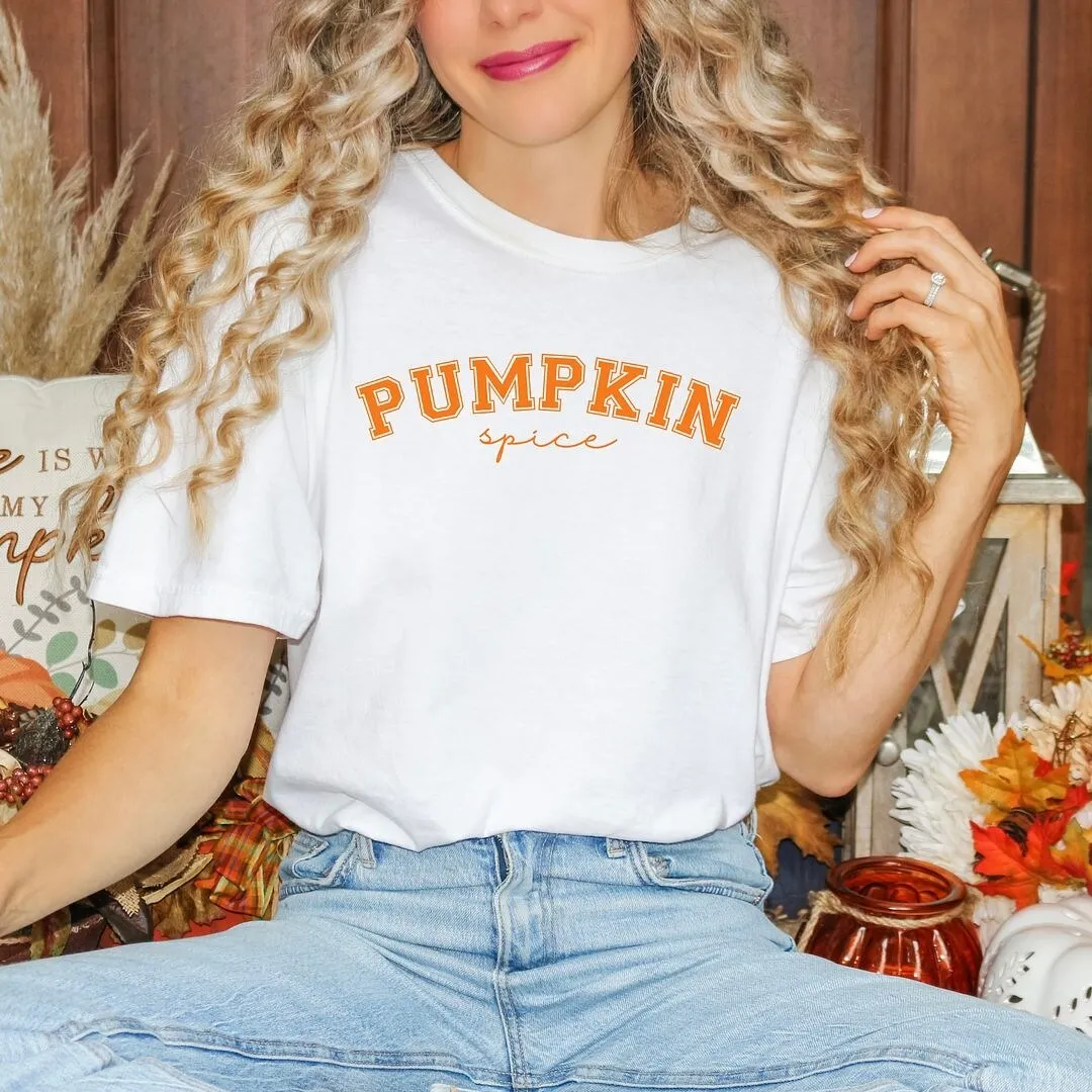 Curved Pumpkin Spice Garment Dyed Tee sold by Zulily product image thumbnail 2