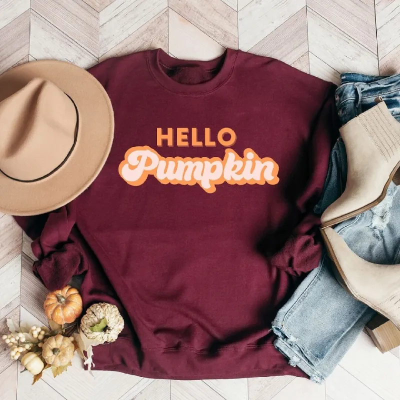 Retro Hello Pumpkin Graphic Sweatshirt sold by Zulily