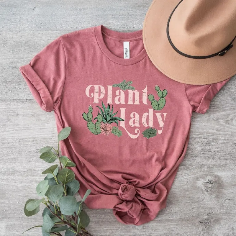 Plant Lady Colorful Short Sleeve Tee sold by Zulily