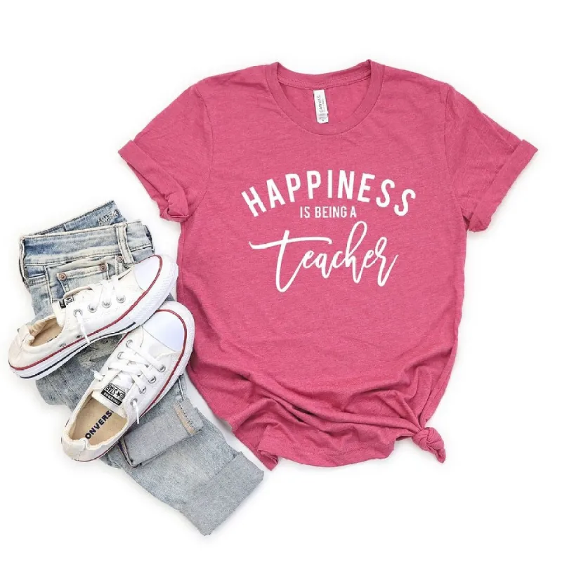 Happiness Is Being A Teacher Short Sleeve Tee sold by Zulily