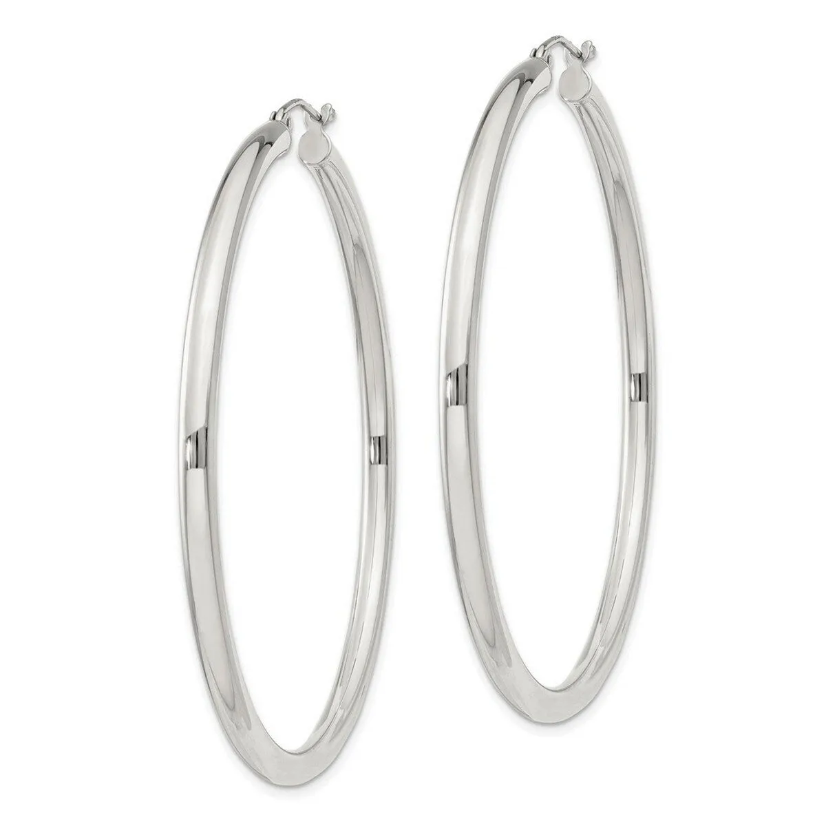 Curata 925 Sterling Silver 55x57mm Round Hoop Earrings sold by Zulily product image thumbnail 3