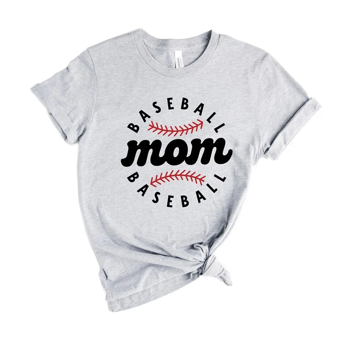Baseball Mom Baseball Short Sleeve Crewnneck Tee sold by Zulily product image thumbnail 2