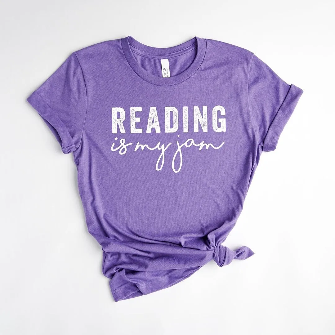 Reading Is My Jam Short Sleeve Crewnneck Tee sold by Zulily product image thumbnail 2