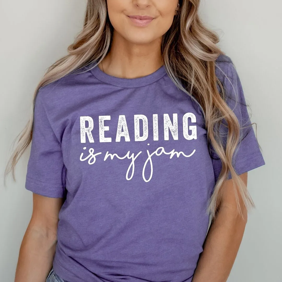Reading Is My Jam Short Sleeve Crewnneck Tee sold by Zulily product image thumbnail 3