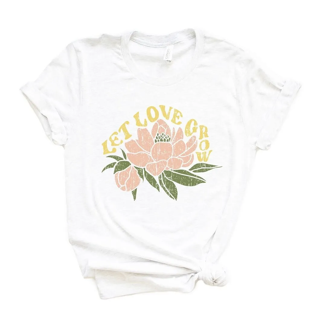 Let Love Grow Flower Short Sleeve Tee sold by Zulily product image thumbnail 2