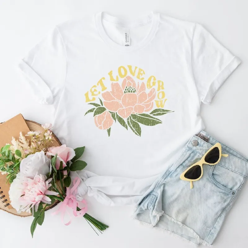 Let Love Grow Flower Short Sleeve Tee sold by Zulily