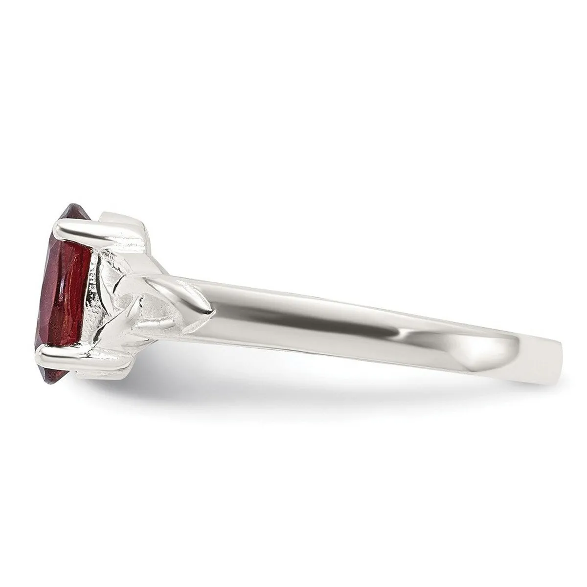 Curata 925 Sterling Silver 7x5mm Oval Garnet Ring sold by Zulily product image thumbnail 4