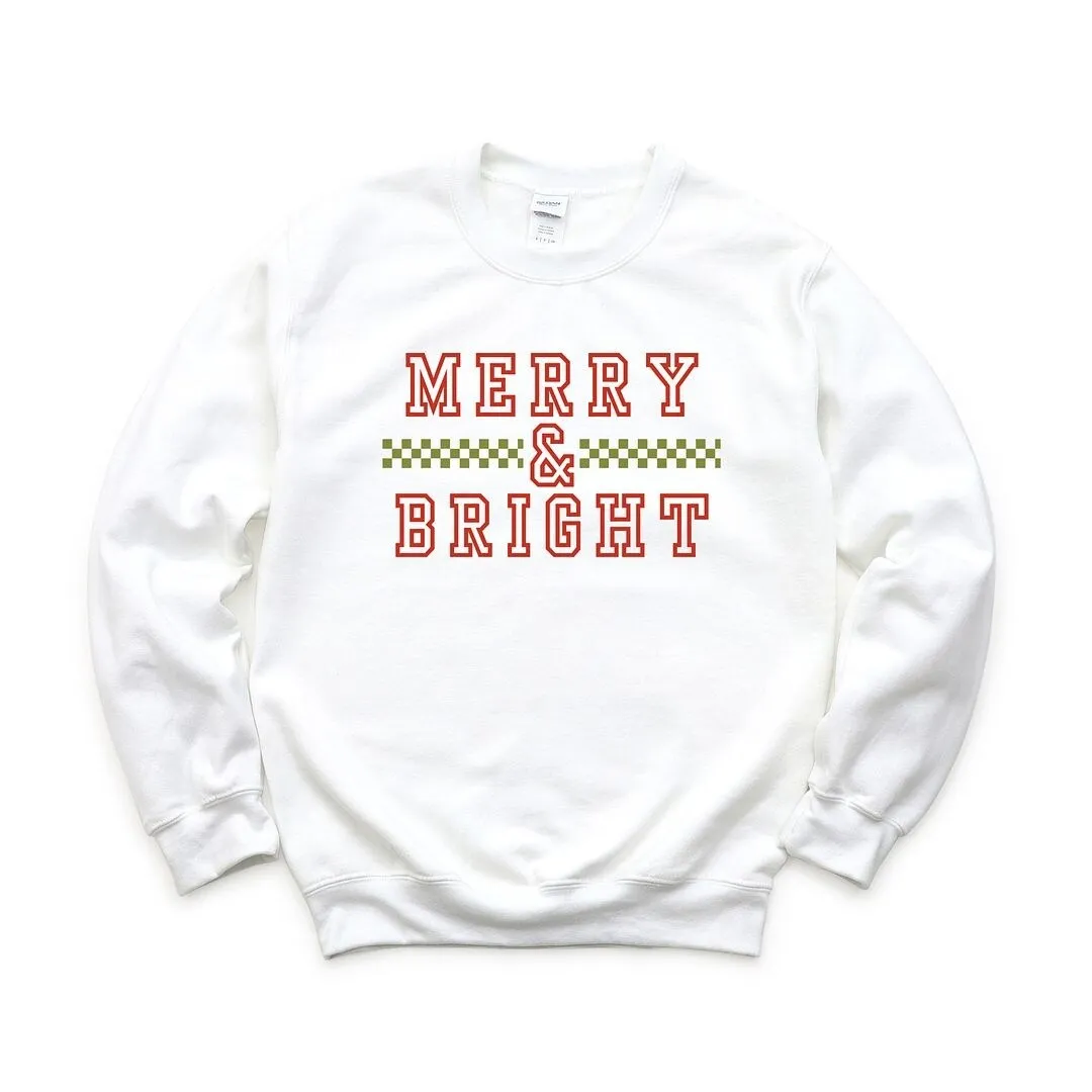 Merry And Bright Checkered Graphic Sweatshirt sold by Zulily product image thumbnail 2