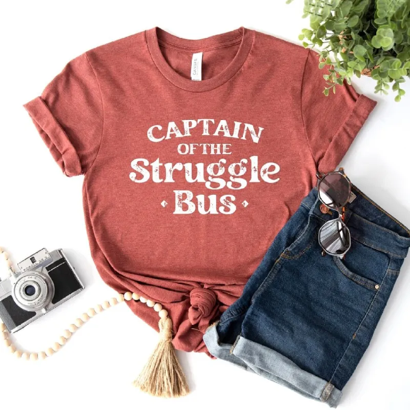 Captain Of The Struggle Bus Short Sleeve Crewnneck Tee sold by Zulily