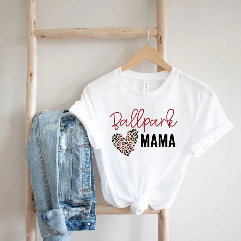 Ballpark Mama Short Sleeve Crewnneck Tee sold by Zulily