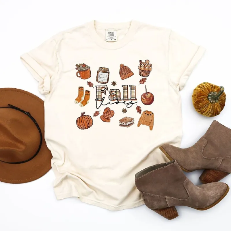 Plaid Fall Vibes Collage Garment Dyed Tee sold by Zulily