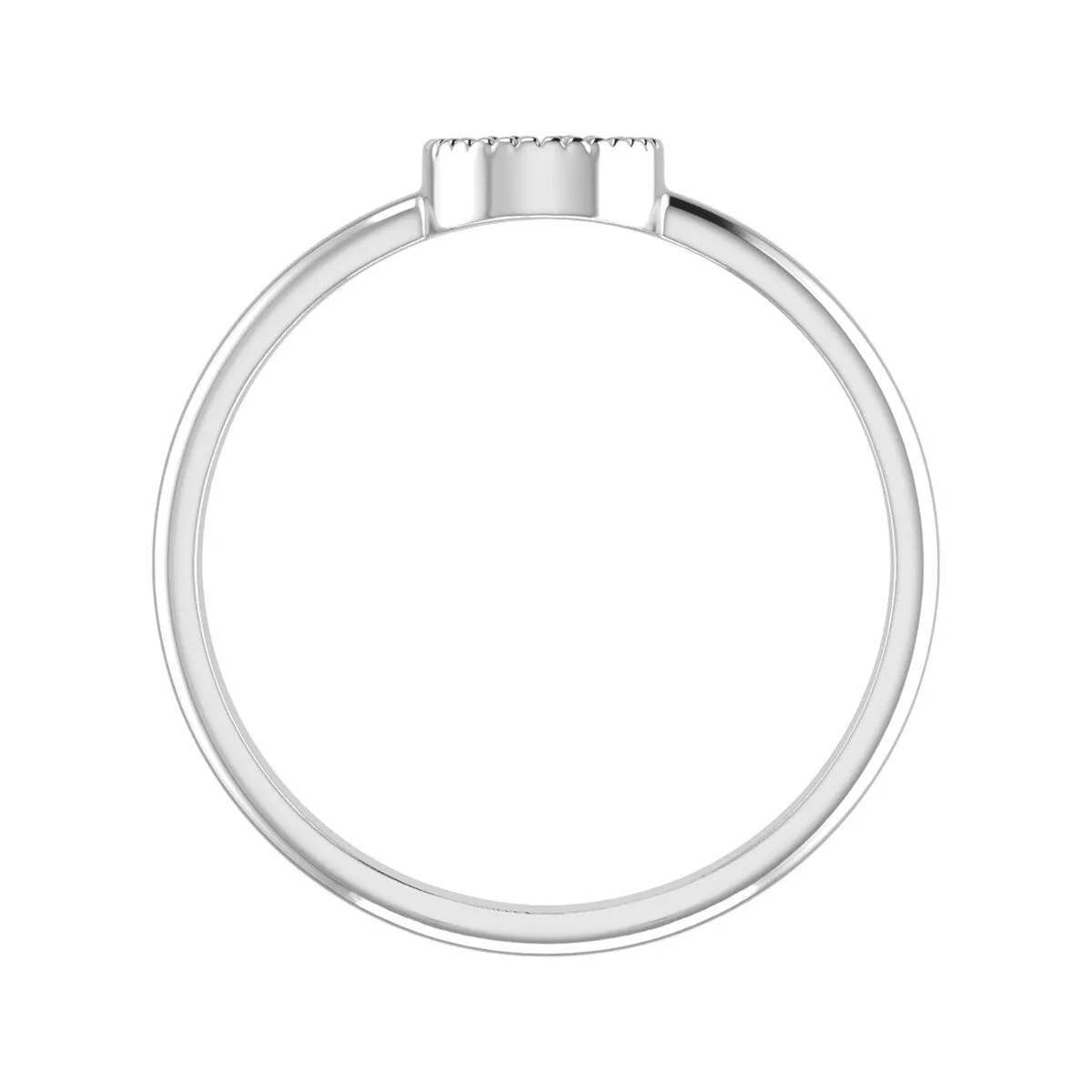 Sterling Silver Natural Blue Diamond Stackable Ring sold by Zulily product image thumbnail 4