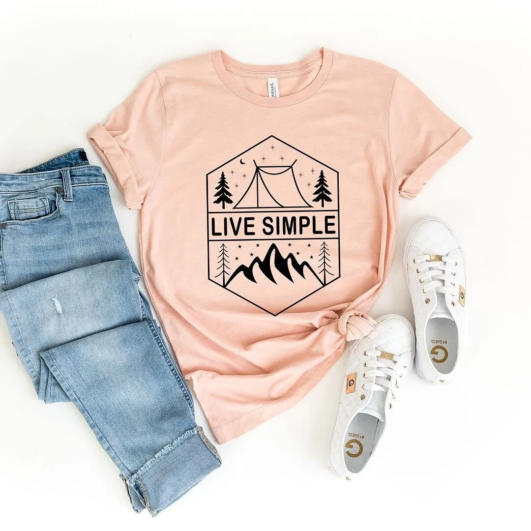Live Simple Short Sleeve Tee sold by Zulily