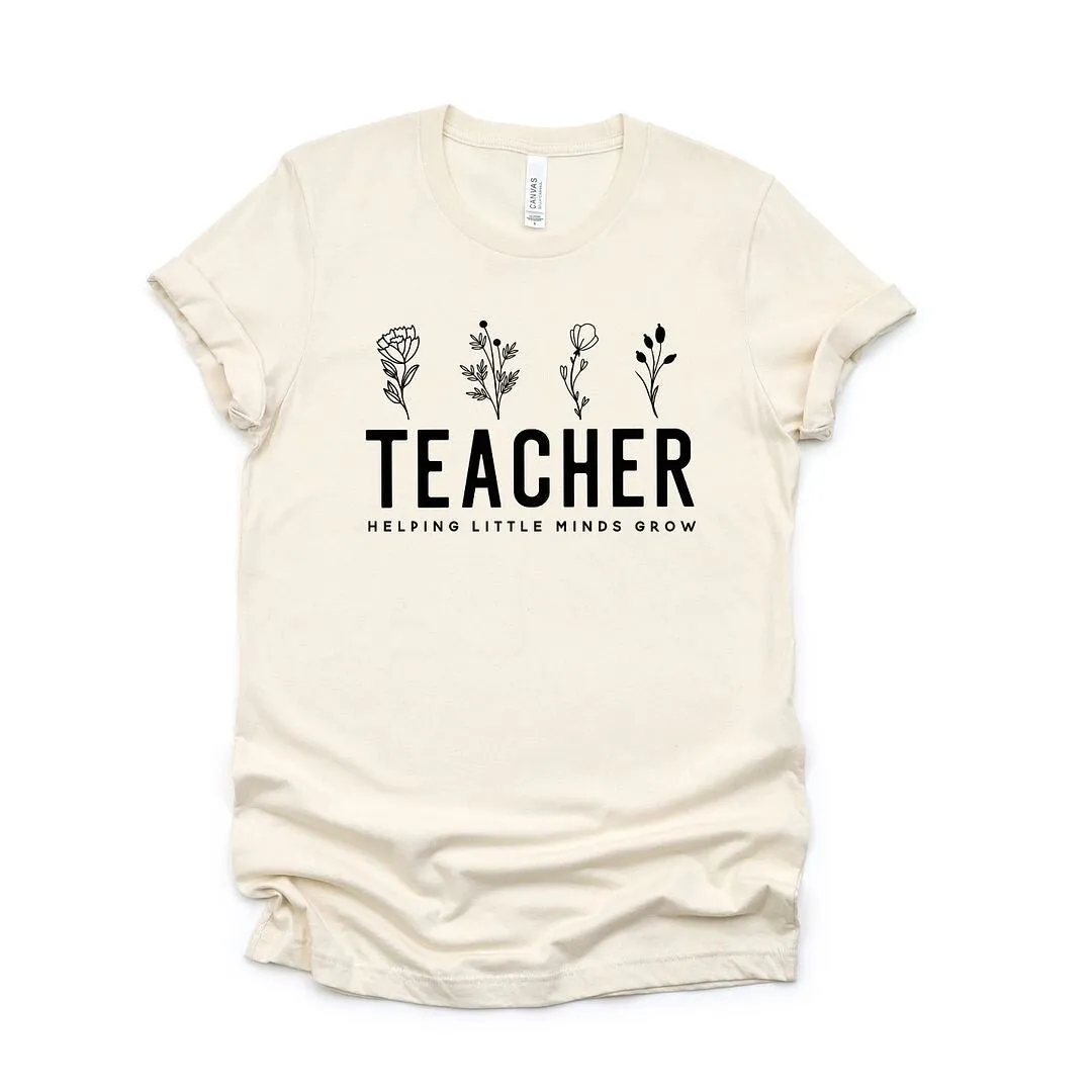 Helping Little Minds Grow Short Sleeve Crewnneck Tee sold by Zulily product image thumbnail 2