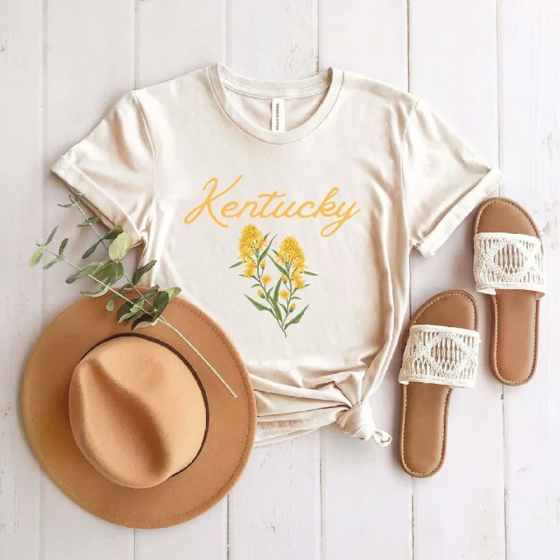 Kentucky Flower Colorful Short Sleeve Tee sold by Zulily
