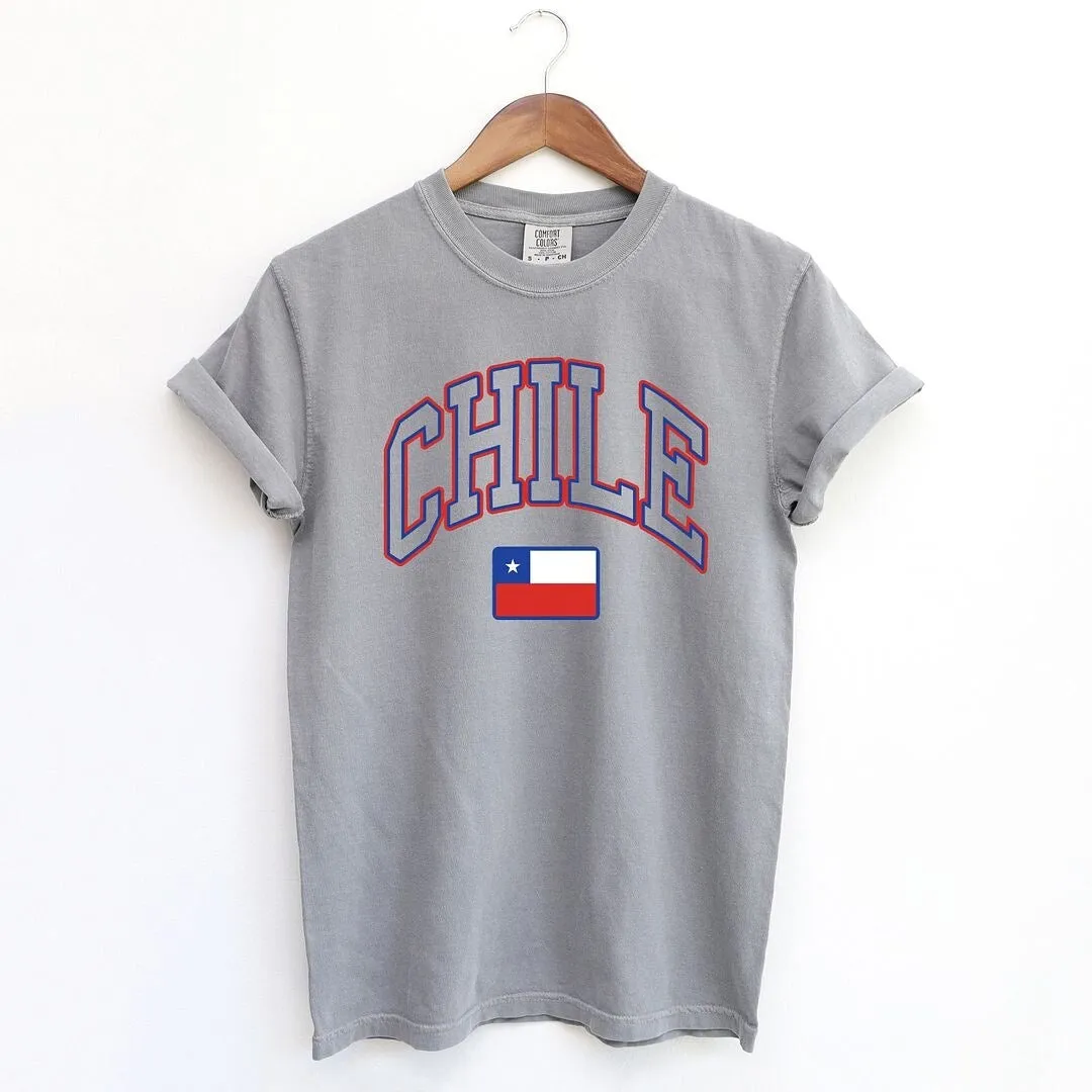 Chile Flag Garment Dyed Tee sold by Zulily product image thumbnail 2