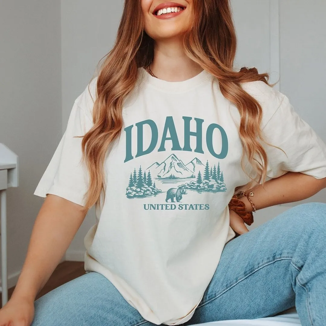 Idaho Forest Scene Garment Dyed Tee sold by Zulily product image thumbnail 3