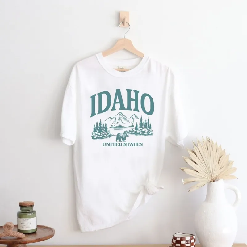 Idaho Forest Scene Garment Dyed Tee sold by Zulily