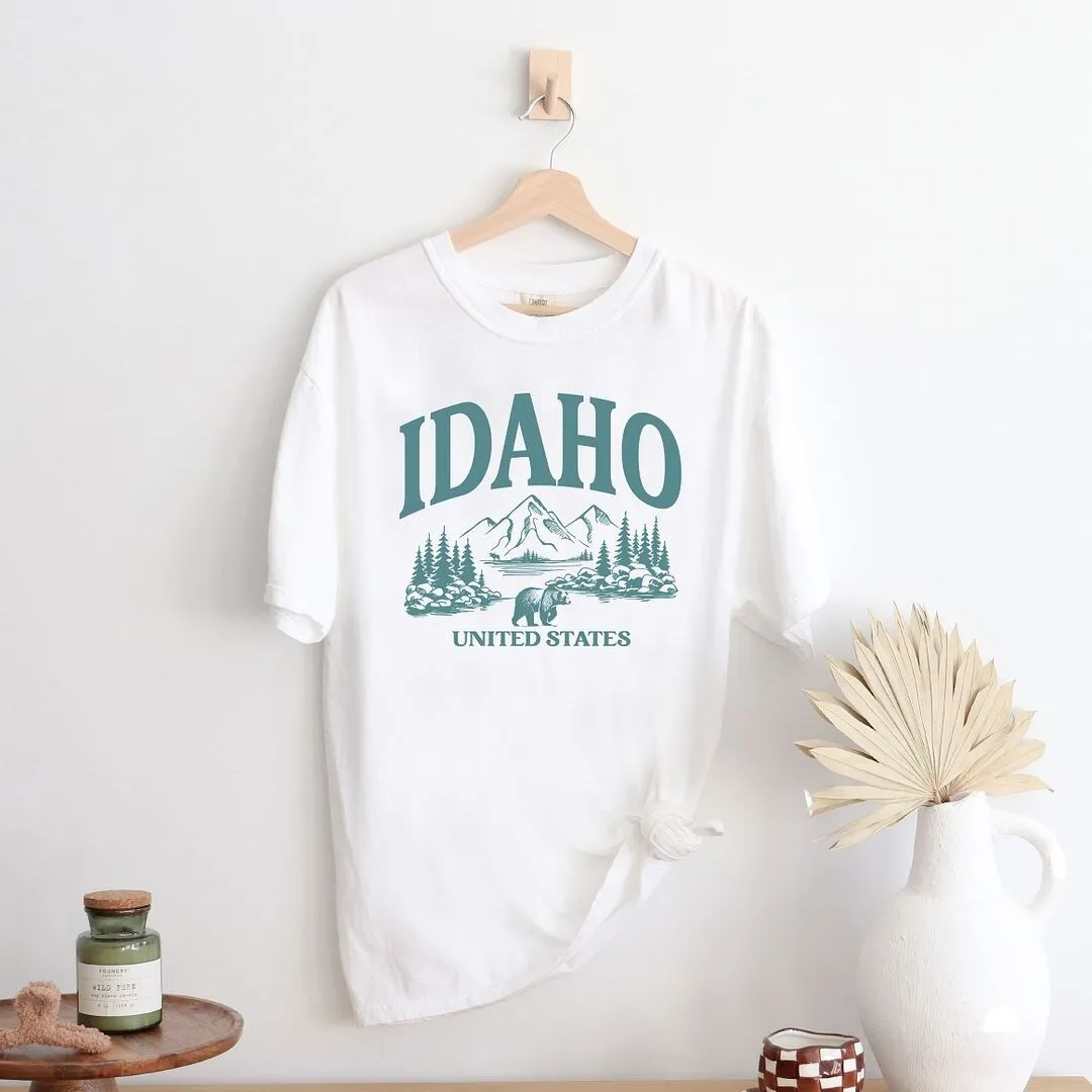 Idaho Forest Scene Garment Dyed Tee sold by Zulily