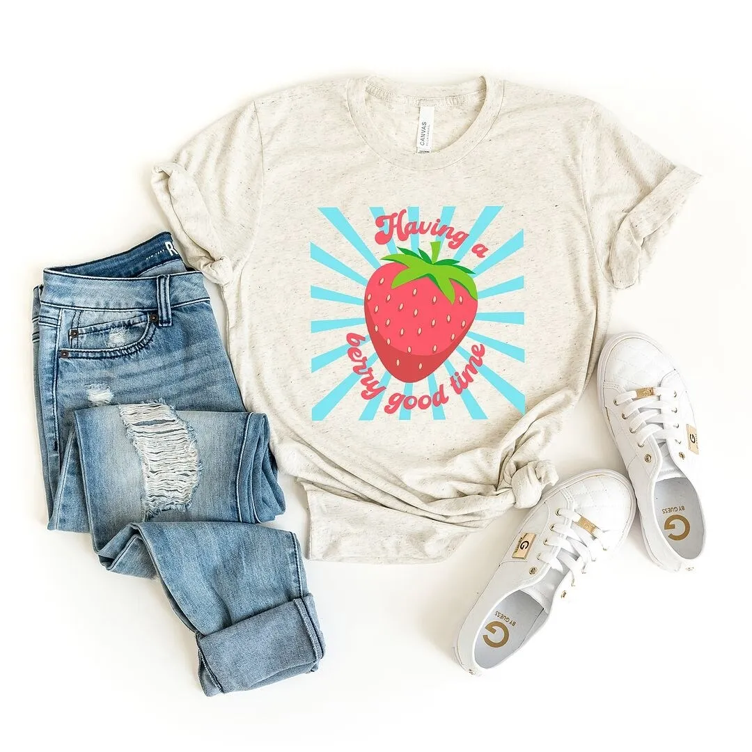 Having A Berry Good Time Short Sleeve Tee sold by Zulily