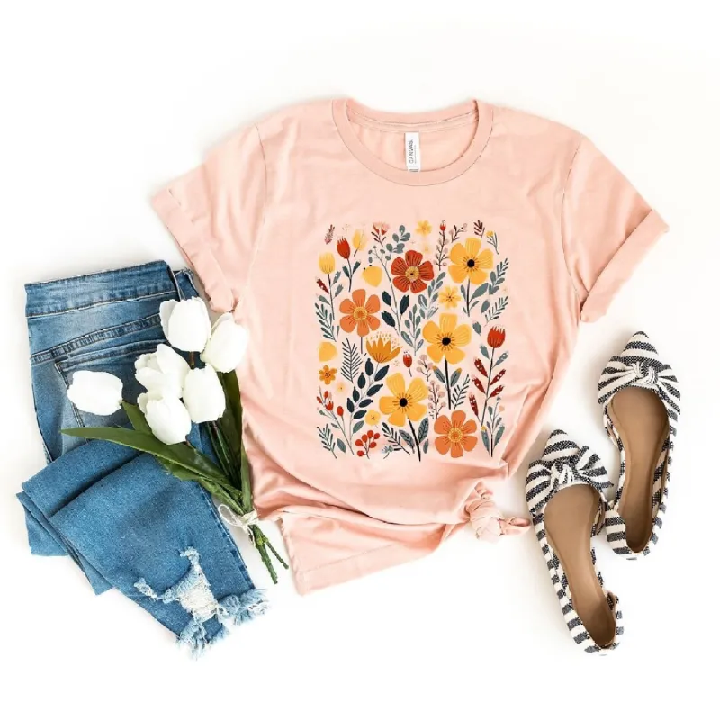 Nature Wildflowers Short Sleeve Tee sold by Zulily