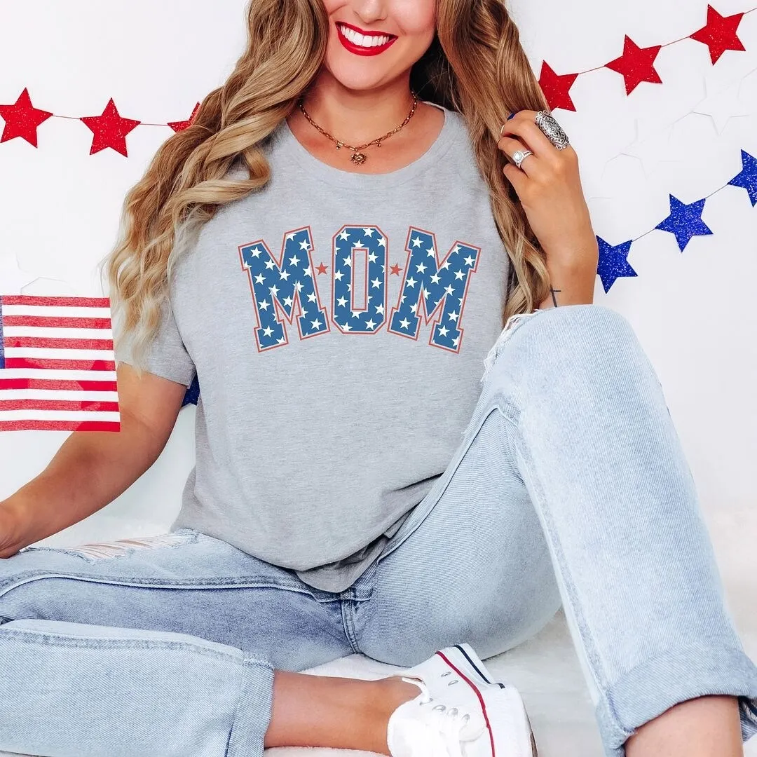 Patriotic Mom Varsity Short Sleeve Crewnneck Tee sold by Zulily product image thumbnail 3