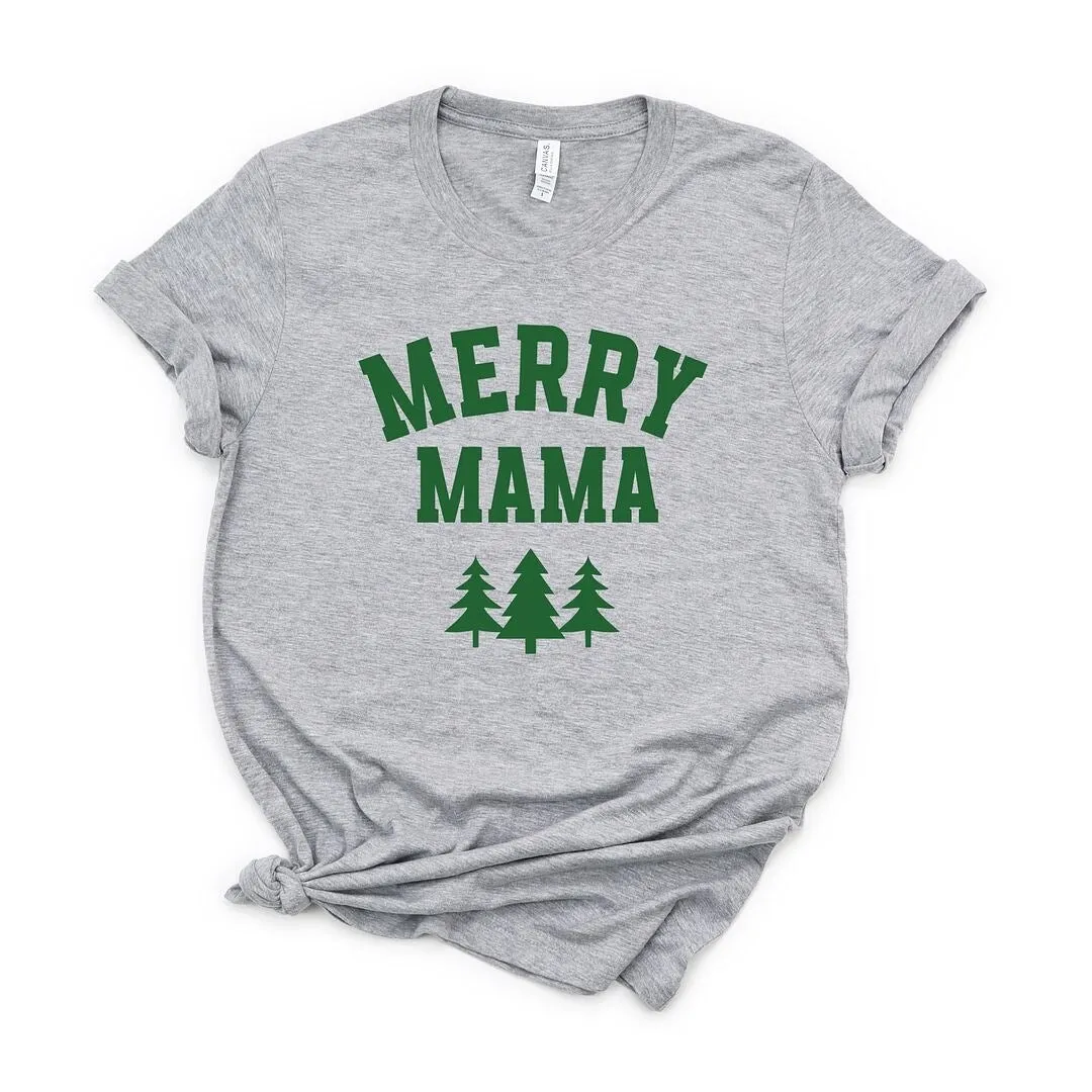 Merry Mama Pine Tree Short Sleeve Crewnneck Tee sold by Zulily product image thumbnail 2