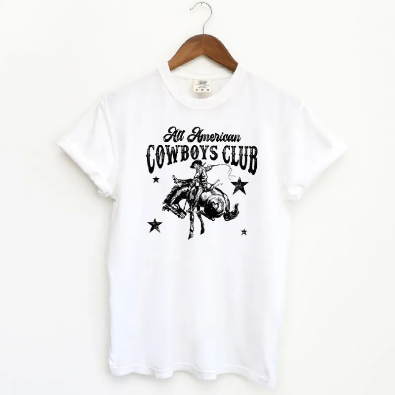 All American Cowboys Club Garment Dyed Tee sold by Zulily