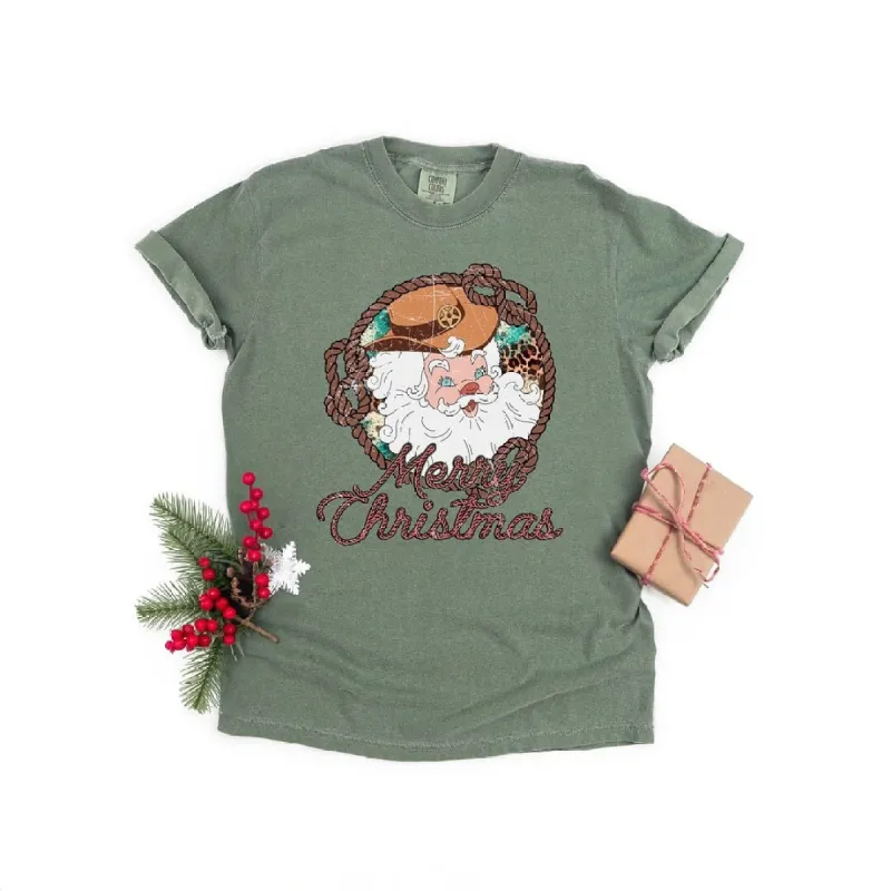 Western Santa Garment Dyed Tee sold by Zulily