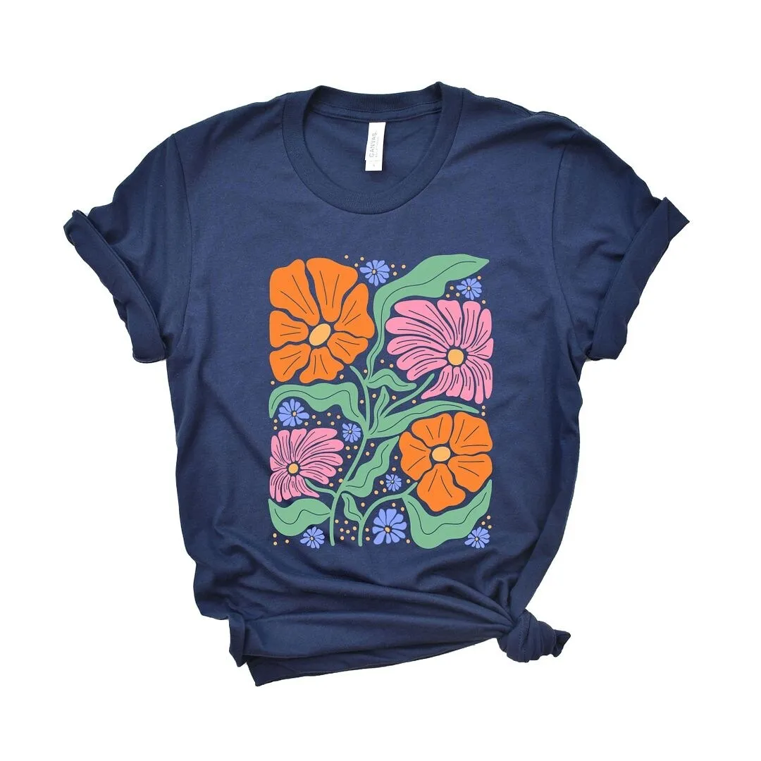 Boho Floral Collage Short Sleeve Tee sold by Zulily product image thumbnail 2