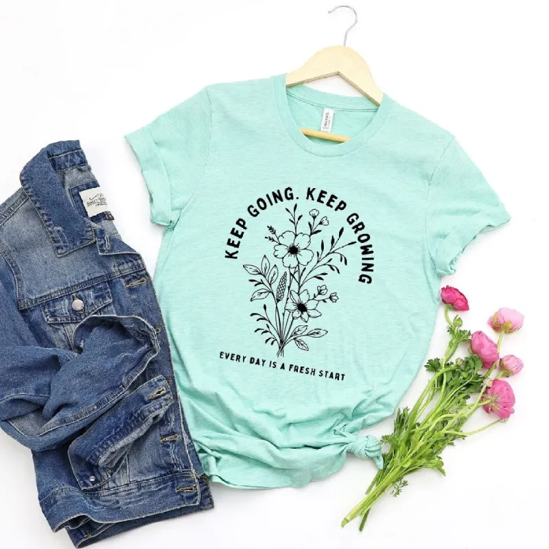 Keep Going Keep Growing Short Sleeve Tee sold by Zulily
