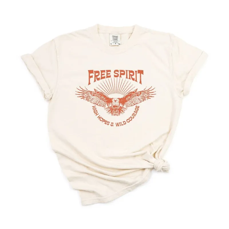 Free Spirit Distressed Eagle Garment Dyed Tee sold by Zulily