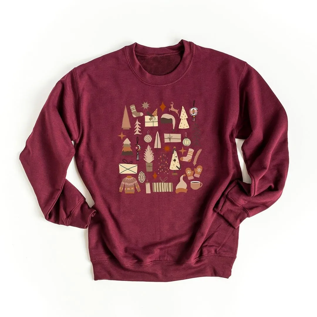 Boho Neutral Christmas Chart Graphic Sweatshirt sold by Zulily product image thumbnail 2