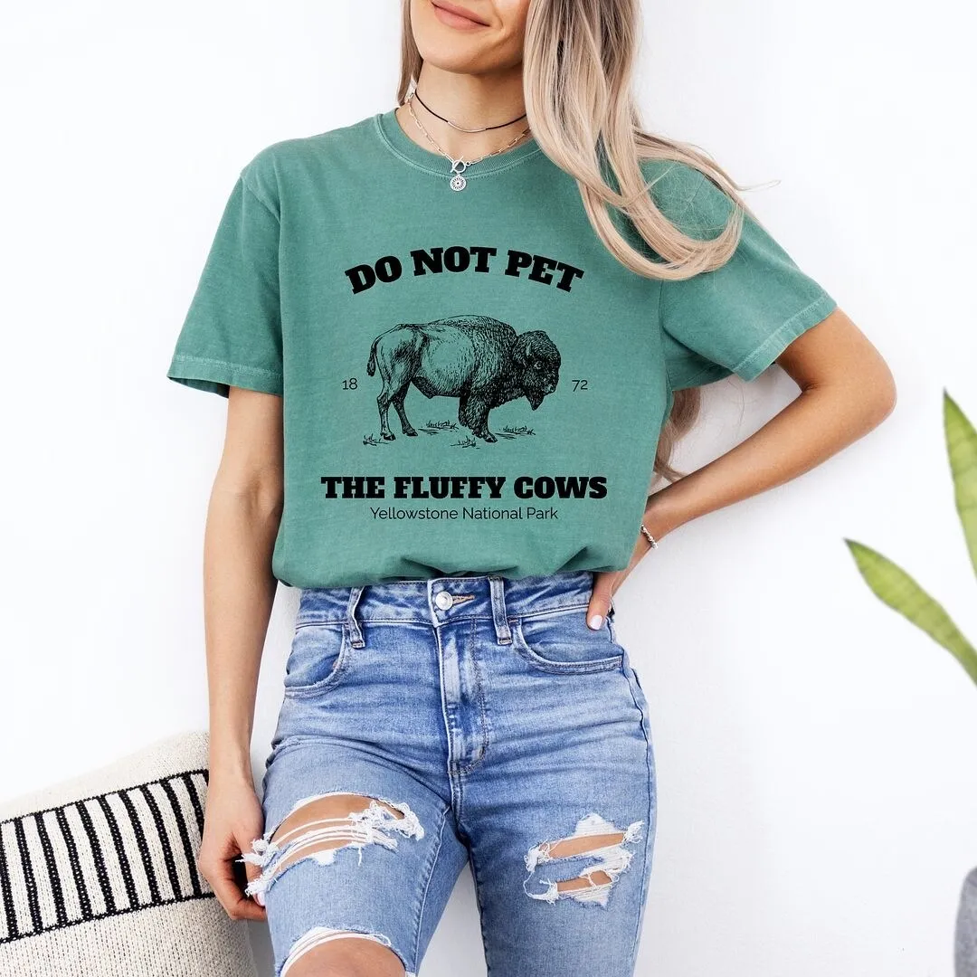 Yellowstone Fluffy Cows Garment Dyed Tee sold by Zulily product image thumbnail 3