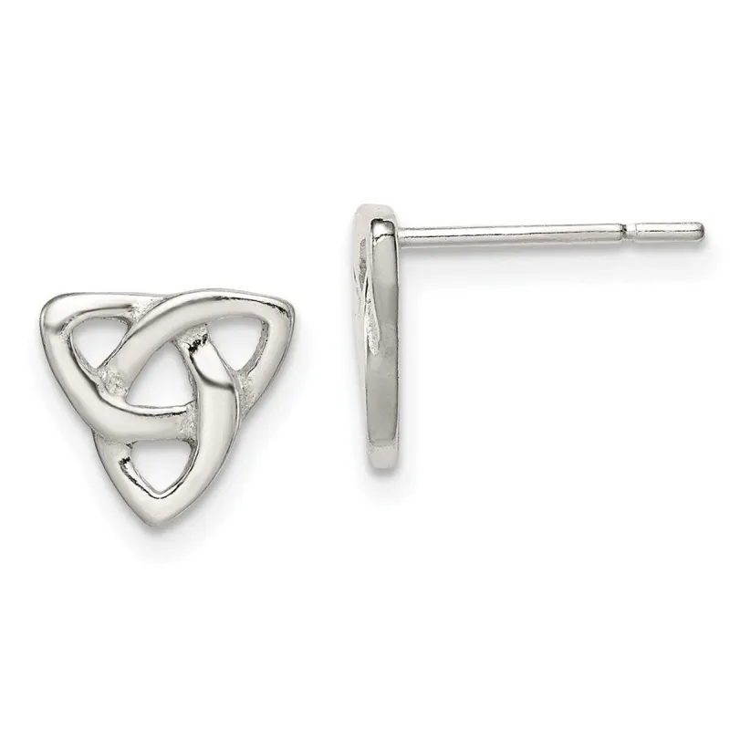Curata 925 Sterling Silver Polished 10x9mm Celtic Knot Post Earrings sold by Zulily