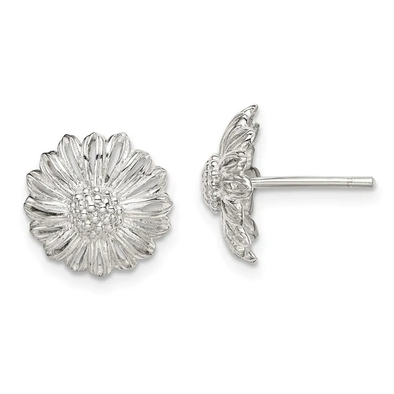 Curata 925 Sterling Silver 12.2x12.2mm Sunflower Post Earrings sold by Zulily