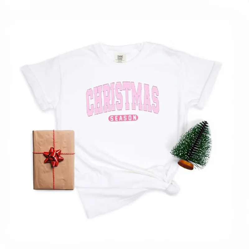 Pink Christmas Season Garment Dyed Tee sold by Zulily